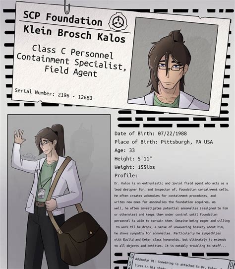 Dr Kalos Character Sheet Scp Foundation Oc By 8kiki8 On Deviantart