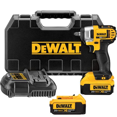 Shop DEWALT 20 Volt Max 3 8 In Square Drive Cordless Impact Wrench At