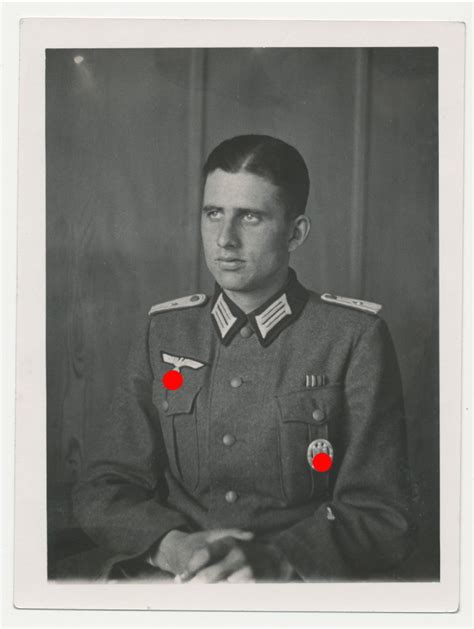 Wehrmacht Offizier Mit Allgemeinen Sturmabzeichen Original Portrait