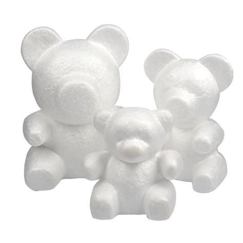 Diy Pearl Foam Rose Bear Mold With Artificial Flower Styrofoam Ball