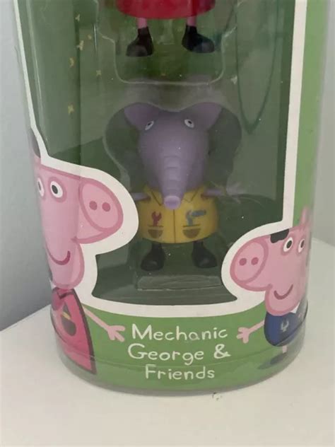 Peppa Pig Edmond Elephant Mechanic George Figures Brand New