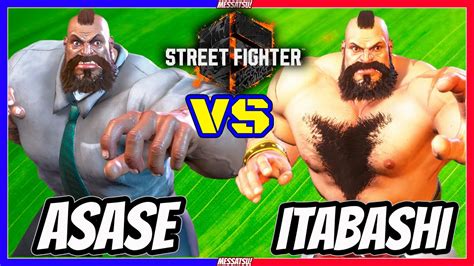 Sf Itabashi Zangief Vs Asase Zangief Messatsu Youtube