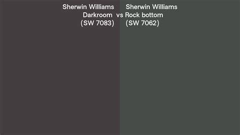 Sherwin Williams Darkroom Vs Rock Bottom Side By Side Comparison