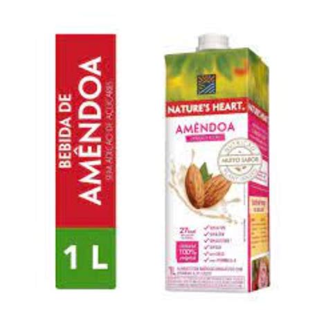 Bebida Vegetal Natures Heart 1l Amendoa Super Primavera