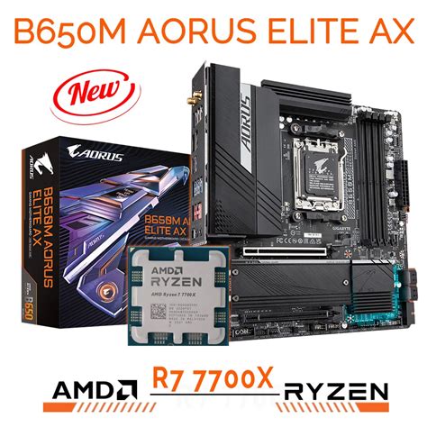 Amd Ryzen 7700x Am5 Cpu Combo Gigabyte B650m Aorus Elite Ax Amd