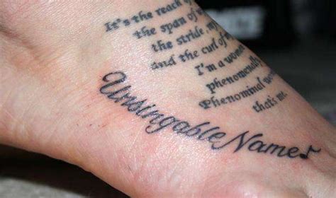 Tattoo Art Styles: foot tattoo quotes