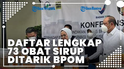 Berasal Dari 5 Perusahaan Farmasi Ini Daftar Lengkap 73 Obat Sirup