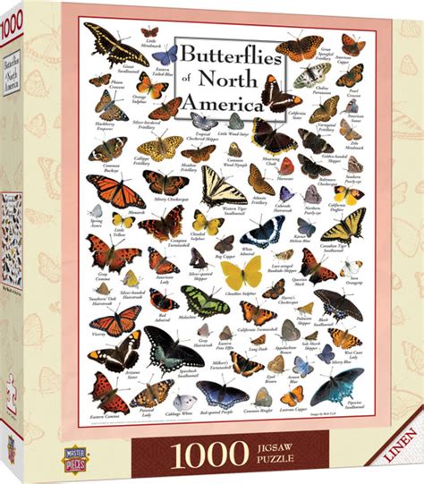 Butterflies of North America 1000pc ⋆ Time Machine Hobby