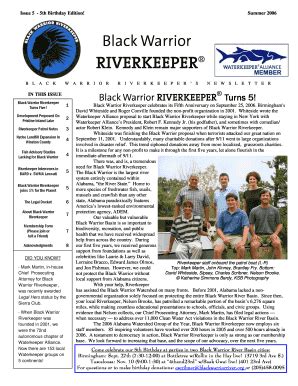 Fillable Online Riverkeeper Newsletter SUMMER 2006 FINAL Fax Email