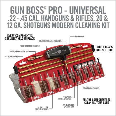 Kit De Nettoyage Universel Gun Boss Pro Real Avid Elite Gun Shop