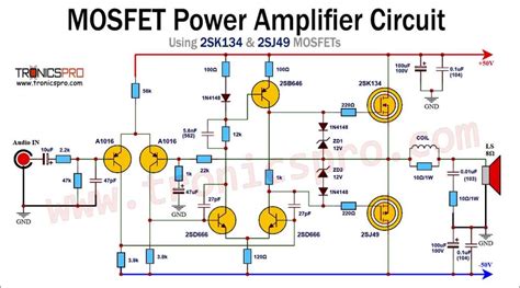 W Audio Amplifier Circuit Using Stk Tronicspro