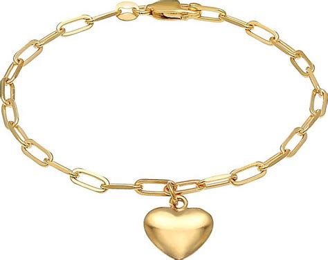 Elli Armband Herz Liebe Glieder Oval Trend Silber In Gold Bestellen