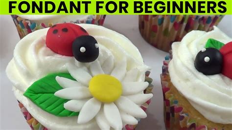 How To Make Fondant Cupcake Decorating For Beginners Easy Fondant