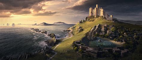 Artstation The Legend Of King Arthur Tintagel Castle