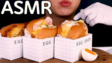 Asmr Egg Drop Sandwich Mukbang 에그드랍 샌드위치 먹방 サンドイッチ モクバン Eating Sounds Youtube