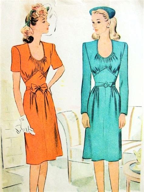 S Lovely Dress Pattern Mccall Low U Shape Neckline Gathered