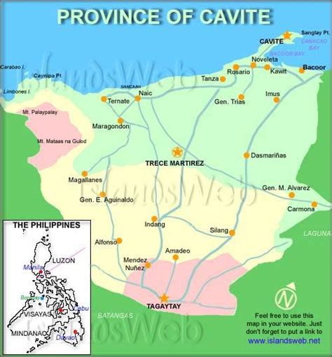 Road Map Of Cavite