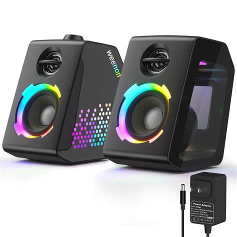 GetUSCart- weenon Computer Speakers,24W Stereo HiFi PC Speakers with ...