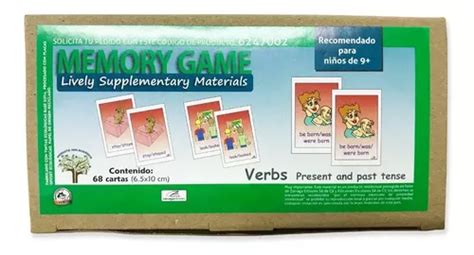 Material Did Ctico Juego De Memoria Verbos En Ingl S En Venta En