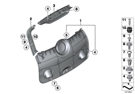 Original BMW Verkleidung Heckklappe ObenMini Countryman F60 HUBAUER