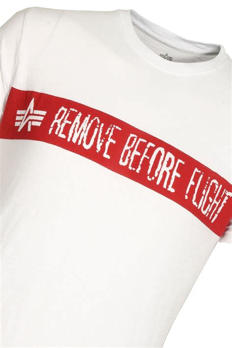 Alpha Industries Remove Before Flight T-Shirt | Shop Alpha T-Shirts