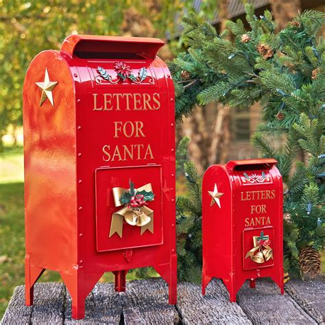 Hearth Hand Mailbox Green Metal Letter To Santa Basl Lk