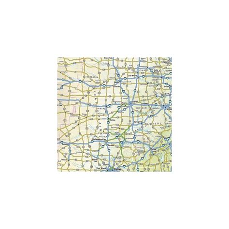 Usa Interstate Highways Wall Map 2275 X 155 Ubuy India