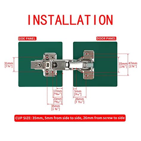 Tambee Degree Hinges Frameless Cabinet Doors Hinges Concealed