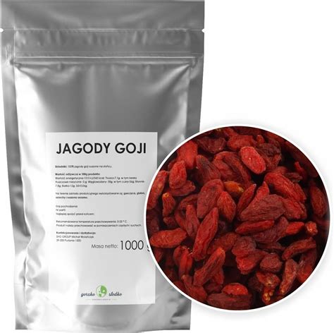 Gorzkoislodko Jagody Goji Naturalnie Suszone 1kg Ceny I Opinie Ceneo Pl