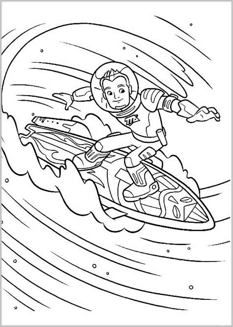 Miles from Tomorrowland coloring pages to download and print for free