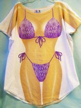 Shirt Looks Like Bikini Purple Snakeskin L A Imprints Plus Size