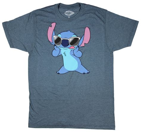 Disney Lilo And Stitch Sunglasses Famous T Shirt Large