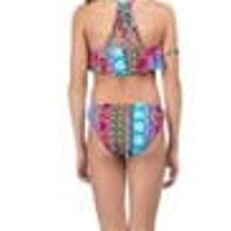 Hobie Sundaze Flounce Bikini Sz 14