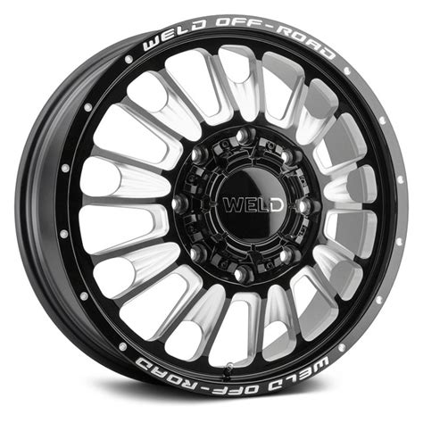 Weld Off Road Scorch Dually W Wheels Gloss Black With Milled