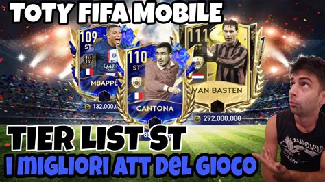 FIFA MOBILE 23 TIER LIST ATT I MIGLIORI ATTACCANTI DEL GIOCO