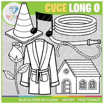 Cvce Long O Clip Art By Dazzling Clips Tpt