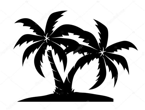 Palm Trees Shapes — Stock Vector © Baavli 64244611