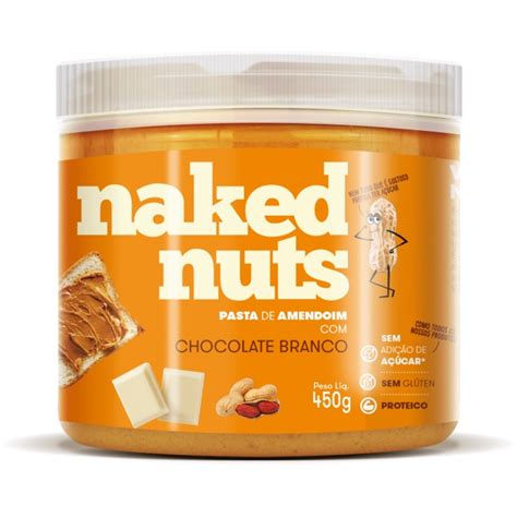 Pasta De Amendoim Chocolate Branco Naked Nuts 450g Shopee Brasil