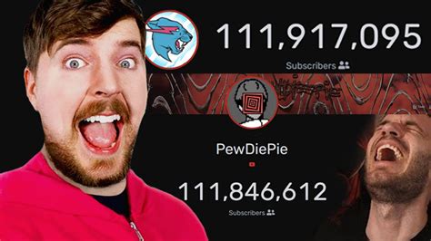 MrBeast overtakes YouTube King PewDiePie – Esports | Esports.gg