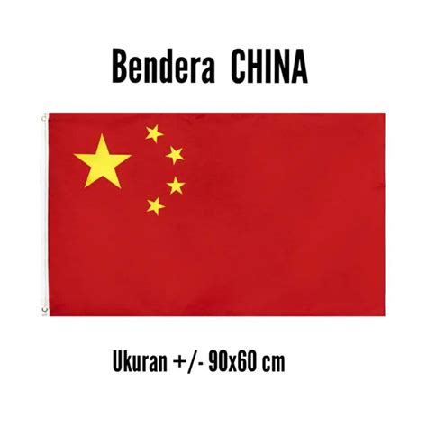 Jual Bendera Negara China Ukuran 90 Cm X 60 Cm Jakarta Barat