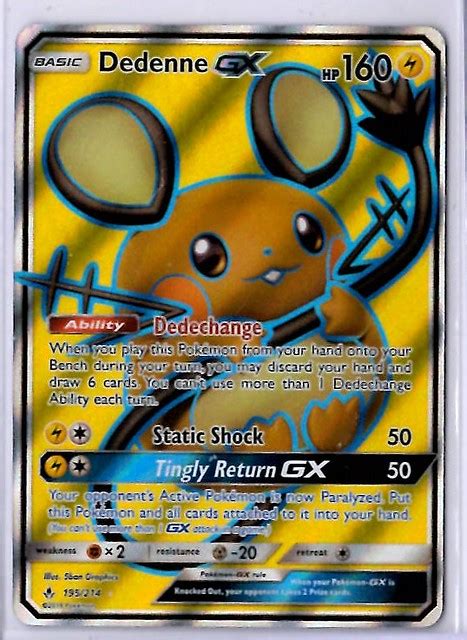 Dedenne Gx Full Art Sm Unbroken Bonds Flickr