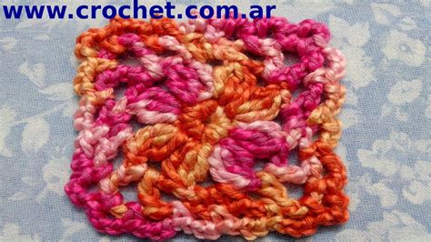 Motivo Cuadrado GRANNY SQUARE N 2 En Tejido Crochet Tutorial Paso A