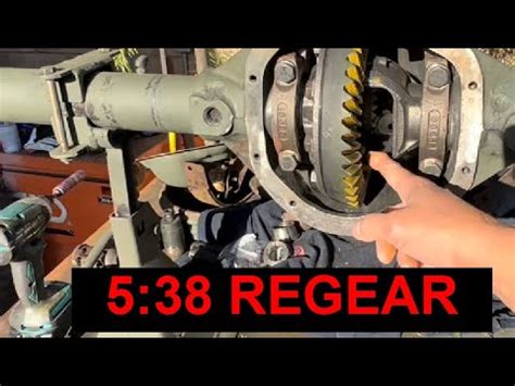 Willys Jeep Axle Rebuild 5 38 Regear Dana 44 CJ2A CJ5 M38 MB GPW