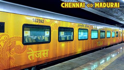 Chennai To Madurai Train Journey In 22671 Tejas Express Indian