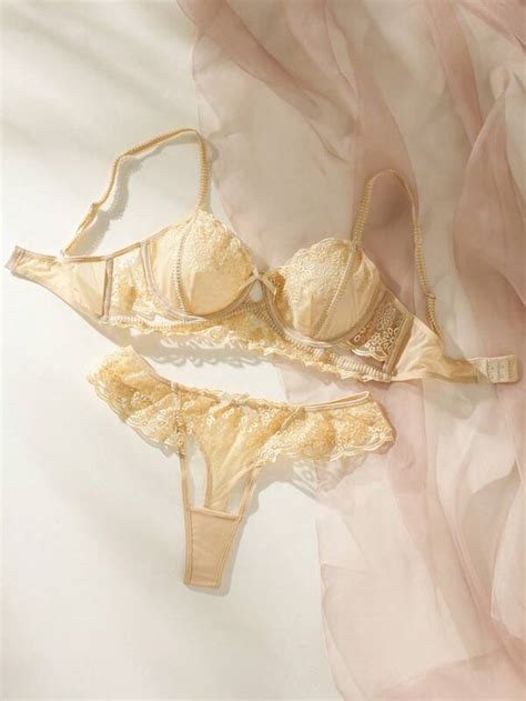 Shein Floral Lace Lingerie Set Shein Usa