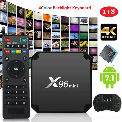 X96 Mini Android 7 1 Smart Tv Box 8gb 16gb S905w 4k Wifi Backlight