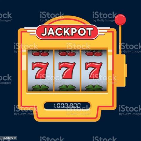 Slot Machine Game Yellow Win 777 Jackpot Jackpot Triple Seven Lucky