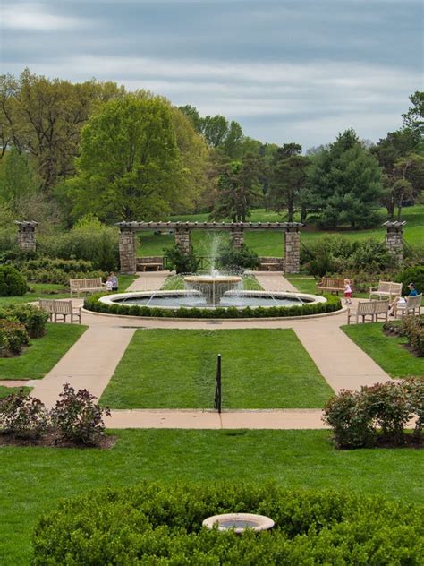 Vertical Shot Of The Rose Gardens At Jacob Loose Park In Kansas City