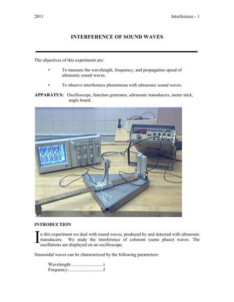 7. Interference of Sound Waves