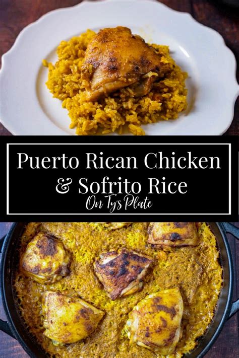 Puerto Rican Chicken And Sofrito Rice—juicy Seared Chicken Thighs Baked Atop Of Tender Flavor